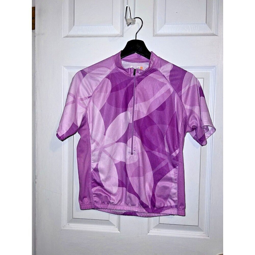 CANNONDALE Womens Cycling Short Sleeve 1/2 Zip Jersey 5f38 ptl Sz S